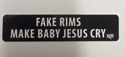 Fake Rims Make Baby Jesus Cry